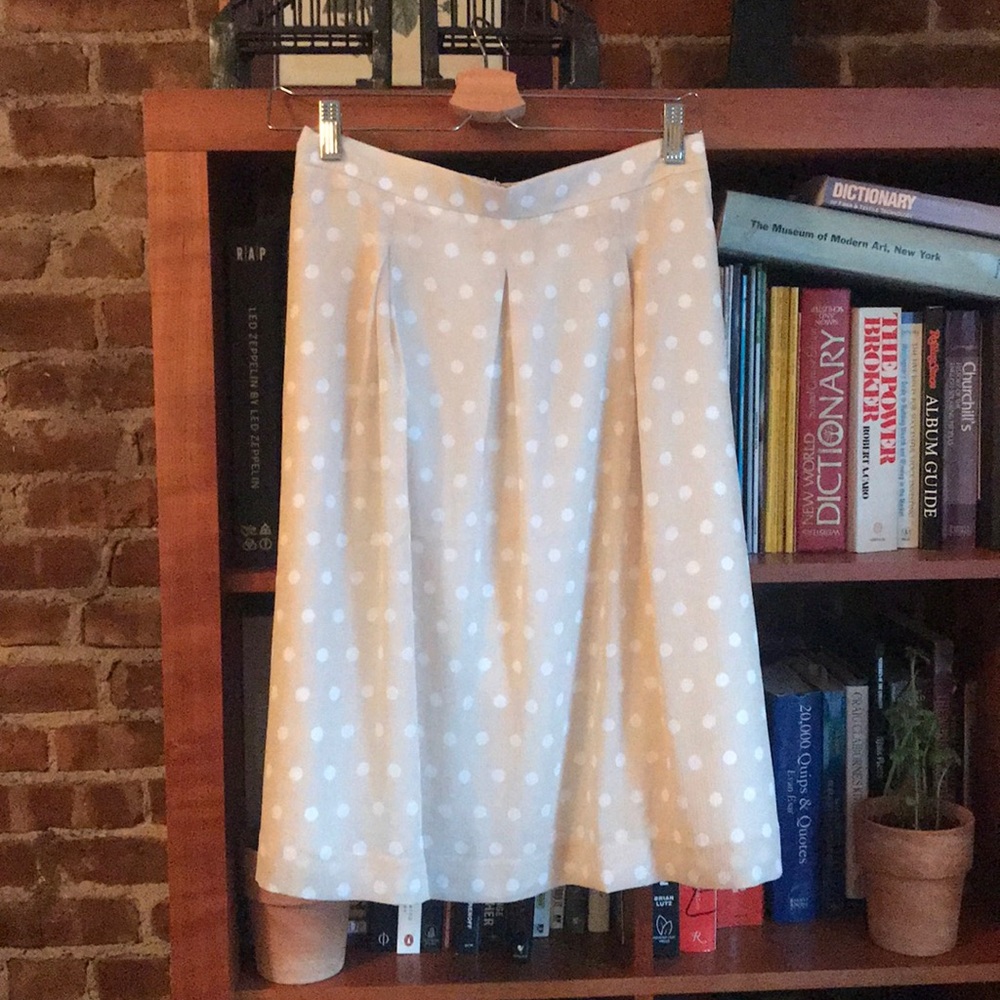 Ann Taylor Skirt Dots 2 Midi